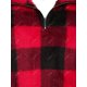 thumbnail image 3 of Bolsillos con cremallera de tela escocesa de talla grande Sudadera borrosa Rosegal  Mangas largas de talla grande, 3 of 5