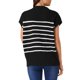 thumbnail image 3 of INSPIRE CHIC Suéter sin mangas de cuello alto a rayas para mujer, chaleco casual de manga corta, top de punto, talla XL, negro, 3 of 6