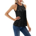 thumbnail image 2 of Franhais Women Fashion Tank Tops Sequins Loose Sleeveless Party Vests Summer Casual Shirts Streetwear, 2 of 4