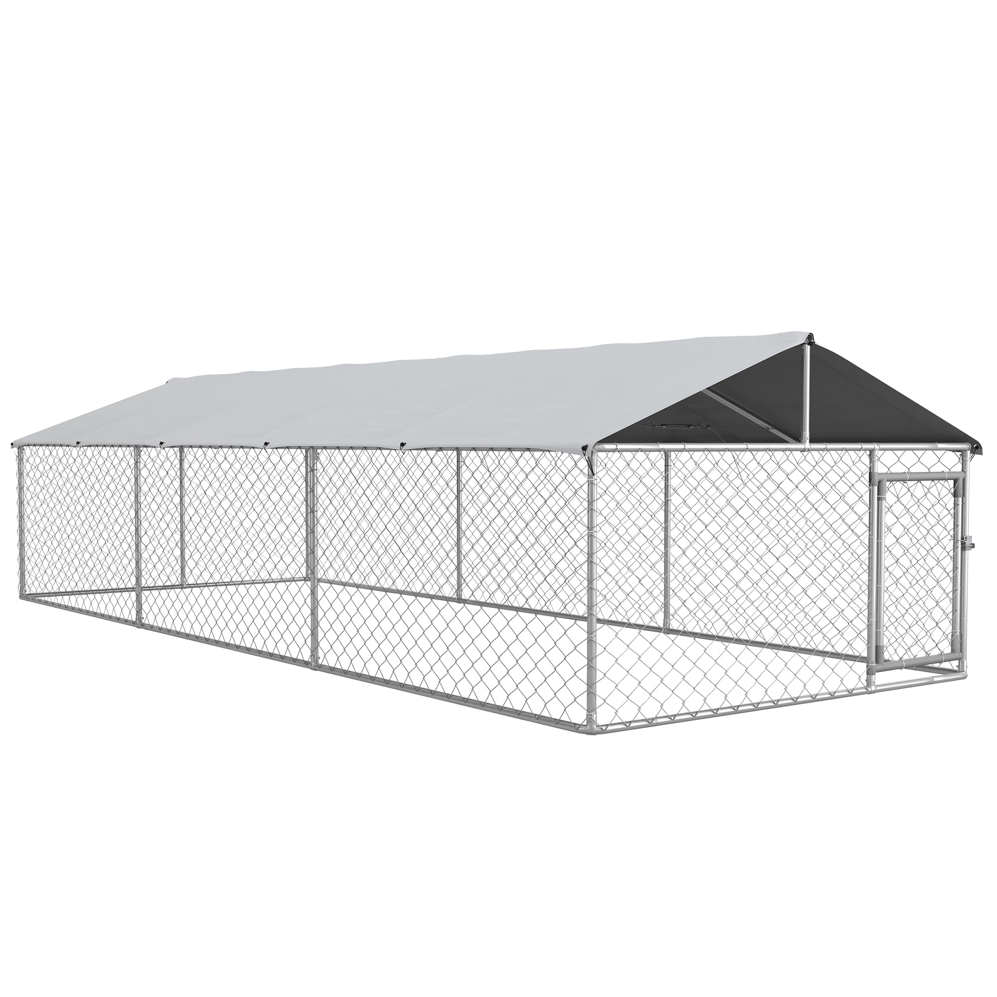 PawHut 19.7' x 7.5' x 4.9' Outdoor Dog Kennel W/ Waterproof Roof