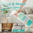 thumbnail image 4 of Dxssxc Brick & Stone Cleaner Spray, Dissolves Rust, Oil & Grime, for Cleaning Stone, Brick & Tile Surfaces, Deep Cleaning Results, Restores Gloss for a Dazzling Finish (1pc), 4 of 8