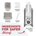 thumbnail image 4 of Dash Safe Slice&Acirc;&reg; Mandoline - Compact, Foldable Food Slicer - Slice, Dice, Julienne & More - Perfect for Quick Food Prep - Recipe Guide Included -, 4 of 9