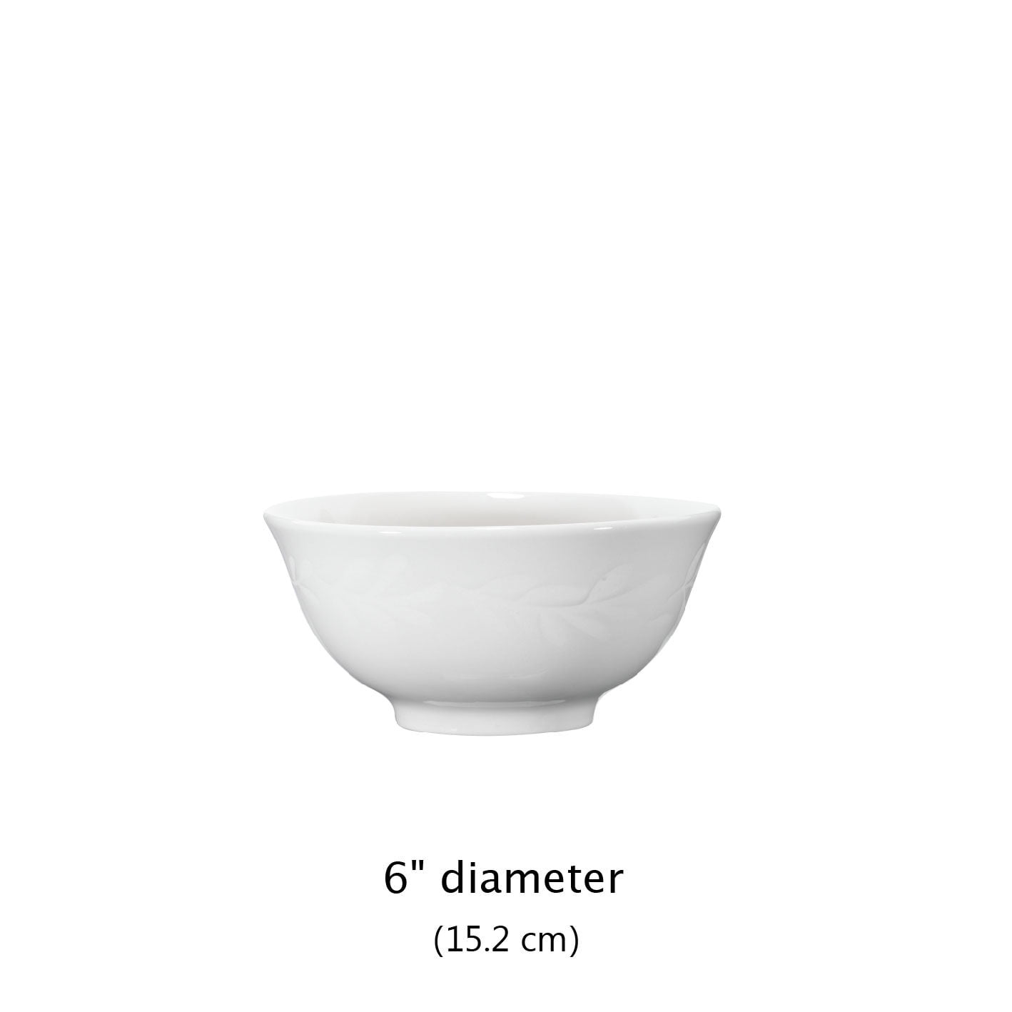 Mainstays 6in Emelie White Stoneware Bowl