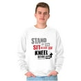thumbnail image 3 of Stand Sit Kneel Religious Jesus Sweatshirt for Men or Women Brisco Brands S, 3 of 6
