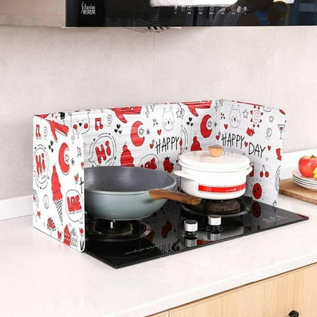 

2 Pieces Anti Splatter Shield Guard Oil Splatter Screen Board Aluminum Foil Splash Kitchen Tool for Cooking