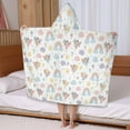 thumbnail image 5 of Pastel Fairy Rainbow Pattern Hooded Bath Towel，50"x30" for Ages 3 To 12 Kids, Quick Dry Lightweight Soft Microfiber Hood Beach Towel Cover Up for Kids, 5 of 7