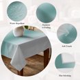 thumbnail image 5 of Turquoise Grey Ombre Table Cloth Waterproof Tablecloths, Modern Abstract Art Gradient Tablecloth Dining Table Cover for Kitchen Party Tabletop Outdoor, Square Tablecloth 60x60 Inch, 5 of 9
