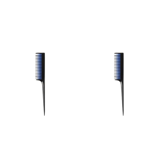 Vogacara Paquete de 2 peines de triple burla, longitud alterna, mango antideslizante, portátil, resistente al calor, prevención electrostática, púa Type2 NO2 Vogacara CBP235393