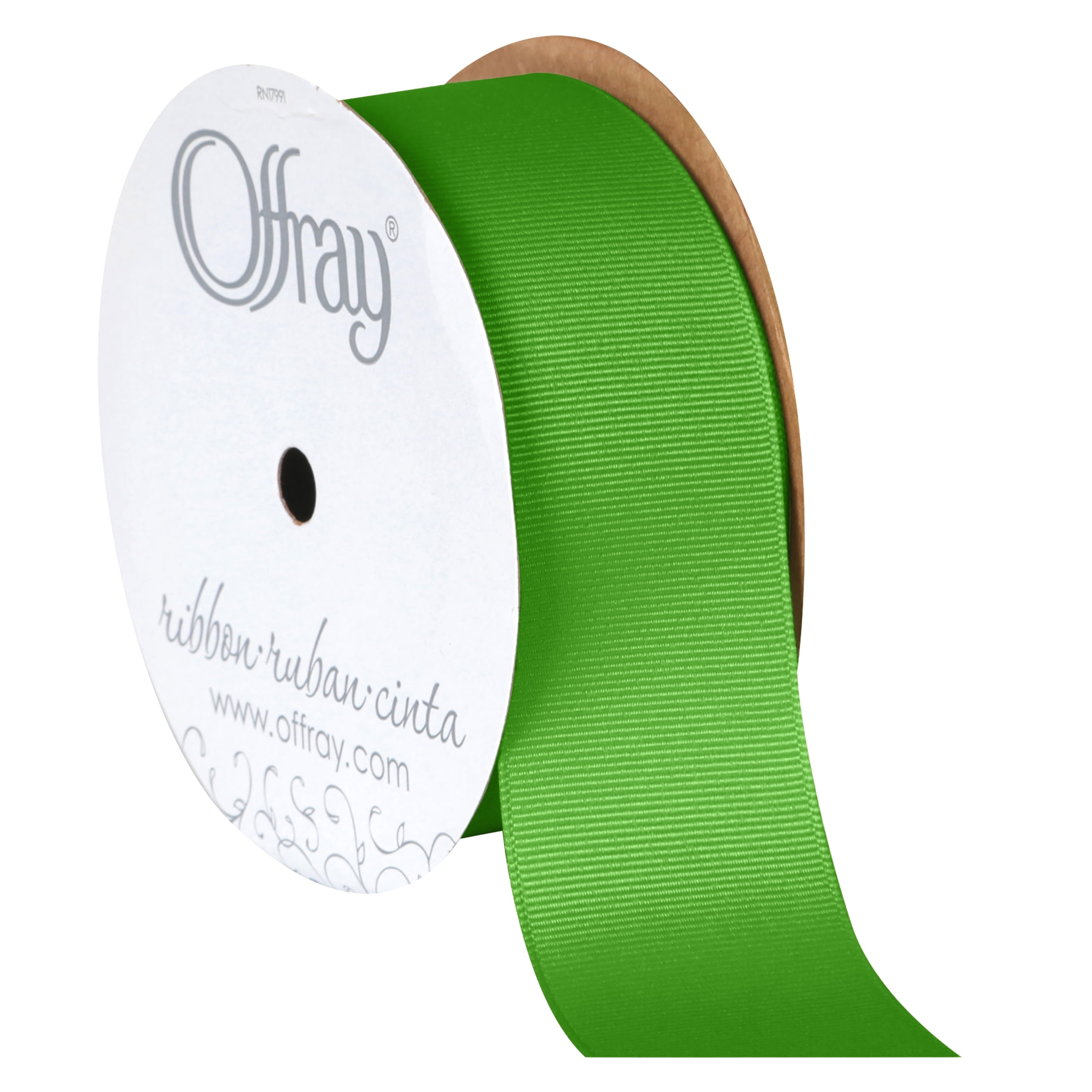 (3 pack) Offray 1.5" x 12' Apple Green Grosgrain Ribbon, 1 Each