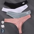 thumbnail image 2 of Conjunto de 3 bragas en Tanga, ropa interior de algodón para mujer, bragas sexis, calzoncillos femeninos, Tanga, bragas de Color sólido, lencería, diseño de M-XL Tan Jianjun unisex, 2 of 2