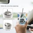 thumbnail image 5 of Dad Daily Affirmations 20oz Travel Coffee Mug Tumbler, New Dad Father Daddy Gifts for Christmas from Daughters Sons, Dad Birthday Gifts,Fathers Day Stainless Steel Tumbler with Lid and Straw, 5 of 6