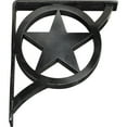 thumbnail image 2 of 2"W x 10"D x 12"H Austin Wrought Iron Bracket, (Triple center brace), Powder Coated Black, 2 of 11