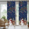 thumbnail image 5 of Outdoor Curtains for Patio Waterproof, Blue Christmas Snowman Outdoor Privacy Panels Grommet, Xmas Snowflake Elk Tree Balls Blackout Outside Curtains for Porch/Cabana/Pergola/Gazebo 54"x95", 2 Panels, 5 of 8