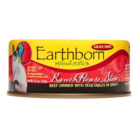 Earthborn Holistic Grain-Free Ranch House Stew Wet Cat Food, 5.5