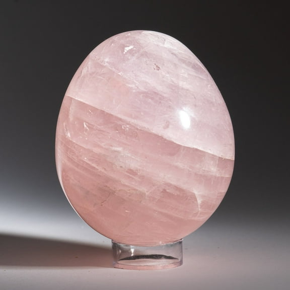 Genuine Polished Rose Quartz Egg (Large) from Madagascar