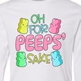 thumbnail image 4 of Inktastic Oh for Peeps' Sake Easter Bunnies Long Sleeve Youth T-Shirt, 4 of 5