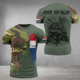 thumbnail image 1 of t-shirt à Imprimé Drapeau Français 3d, Procédé flexible, Style de Rue, Manches Courtes, Haut pour Homme, 1 of 5