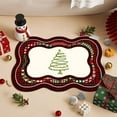 thumbnail image 4 of Honeeladyy 1 PC Christmas Door Mat Outdoor, Xmas Welcome Mat for Front Door, Christmas Non Slip Holiday Doormat Indoor Entryway Floor Rug for Entrance Outside Home, 23.62"x15.74", 4 of 6