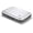 Aluminum Silver, variant on Aluminum card holder with metal lock, RFID protection against fraud and demagnetization, compact wallet, Smart Case OSLO model