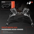 thumbnail image 3 of A-Premium Front Driver and Passenger Hood Hinges Compatible with Chevrolet Blazer 2019 2020 2021 2022, Front Left and Right Side, 2-PC Set, 3 of 6