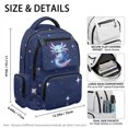 thumbnail image 7 of Aplkyhs Galaxy Axolotl Backpack for Girls Boys Age 6-18 Just A Girl Who Loves Football School Bag Lightweight Water Repellent Student Bookbag, 7 of 7