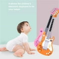 thumbnail image 4 of Children's Simulation Musical Instrument Safety Multifunctional Electric Guitar Bass Surround Sound Playable Musical Instrument with Colorful Lighting Design for Children Playing, 4 of 7