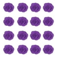 thumbnail image 1 of Uxcell 16 Pcs Rosas de Tela, Pin de Solapa de 2 Pulgadas para Hombres, Flores Artificiales de Satén para Accesorios de Manualidades DIY, Costura, Envoltura, Decoración de Regalos de Boda, Morado, 1 of 5