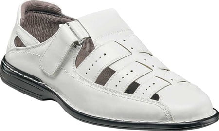 stacy adams white sandals