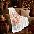 thumbnail image 3 of Woodland Owl With Owl And Moon Phases Moon Phase Forest Mystical Fantasy Art Nature Lovers Moonlit Forest Bird Motif Warm Flannel Blanket, Housewarming Gift for Cabin and Bedroom Home Decor, 3 of 9