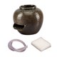 thumbnail image 3 of Fuente agua cerámica con recirculación y en forma U, adorno compacto para escritorio, ideal para patio, balcón o terraza. M, 3 of 8