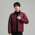 thumbnail image 4 of JIKNTTR Mens Lightweight Packable Puffer Jacket Lightweight Puffer Down Jacket Stand Collar Thin Coats Trendy Warm Quilted Jackets Travel Warm Quilted Jackets Travel, 4 of 5