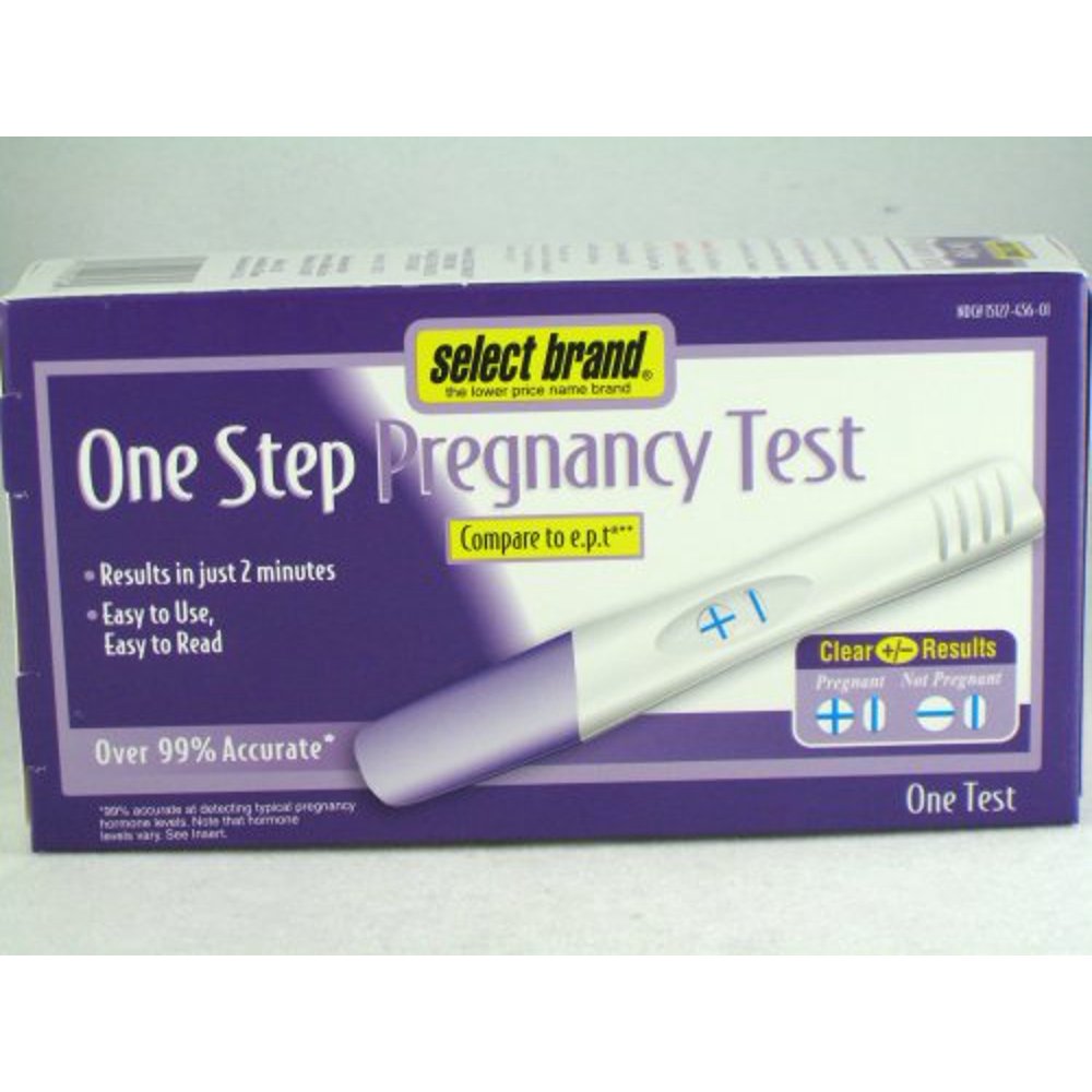 Select Brands One Step Pregnancy Test (1 Test)
