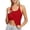Red, variant on Seamless Yoga Tank Top With Light Support Bra For Women Fitness Workout And Daily Casual Wear Comfort Stretch Activewear