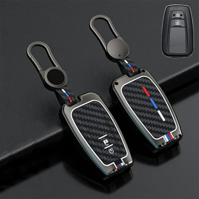 Car Key Fob Cover Case Protector Zinc Alloy Silicone Car Key Fob Case Cover For Toyota CHR Prado Camry Corolla 86