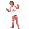 thumbnail image 4 of Family Christmas Pajamas Matching Sets – Red & White Long Sleeve Tops and Pants with 3 Christmas Tree Print, Festive Holiday Xmas PJs Sleepwear for Family, Couples, Men, Women, Adults, 4 of 7