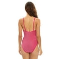 thumbnail image 5 of Baywell Womens One Piece Swimsuit High Cut Monokinis Tummy Control Swimwear Tie Side Bathing Suits Rose Red S-2XL, 5 of 8