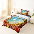 thumbnail image 5 of jejeloiu Tropical Beach Floral Twin Sheets,Hibiscus Print Bedding For Boys,Multicolor,3 Pieces,1 Fitted Sheet and 1 Pillowcase, 5 of 6