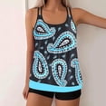 thumbnail image 1 of Traje de baño tankini de verano para mujer, talla grande, estampado, bikini dividido, traje de baño de dos piezas para mujer, trajes de baño tankini para mujer, traje de baño de 2 piezas para mujer, t, 1 of 5