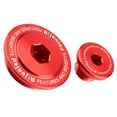 thumbnail image 2 of Sidaley Tapones rojos para motor de motocicleta y tapas de tornillo duraderas, cubierta del cárter del motor, tornillo Accesorios para motos, 2 of 6