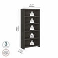 thumbnail image 2 of Echo 5 Shelf Bookcase in Charcoal Maple - Engineered Wood, 2 of 8