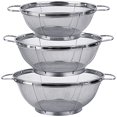 thumbnail image 2 of Colador de acero inoxidable Tiawudi, paquete de 3 (5 L, 4 L, 3 L), 2 of 6
