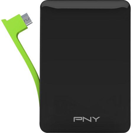 PNY PowerPack M3000 with Built-in Micro-USB Cable Portable Battery Charger
