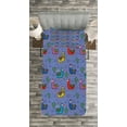 thumbnail image 3 of Ambesonne Llama Quilted Bedspread Set 2 Pcs, Cartoon Animal Triangles, Twin Size, Multicolor, 3 of 3