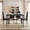 Black, variant on Asofer Dining Table Set for 4, Wood Dining Table with 4 PU Leather Chair for Home and Kitchen, Black