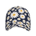 thumbnail image 2 of Daiia Daisy Floral print Baseball Cap Men Women Golf Dad Hat Adjustable Original Classic Low Profile Hat Unconstructed Plain Cap, 2 of 9