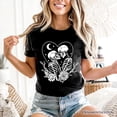 thumbnail image 5 of The Lovers Skeletons T-Shirt, Spooky Gothic Romantic Valentine Tee, 5 of 5