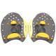 thumbnail image 2 of Paletas de natación de mano, fitness acuático para hombres, mujeres y niños, guantes de silicona Amarillo S, 2 of 8