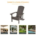 thumbnail image 5 of ACEGOSES 1 Pcs Faux Wood Adirondack Chair Weather Resistant for Patio Garden, Backyard, Porches and Indoors,Brown, 5 of 5
