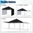 thumbnail image 5 of MASTERCANOPY 10’ x 10’ Pop-up Canopy Tent with 2 Detachable Side Shades, Black, 5 of 11