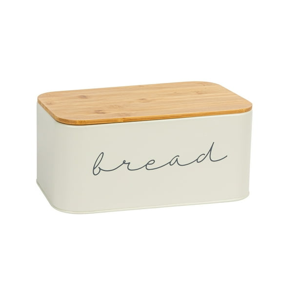 Bloomingville Metal "bread" Bin with Bamboo Lid